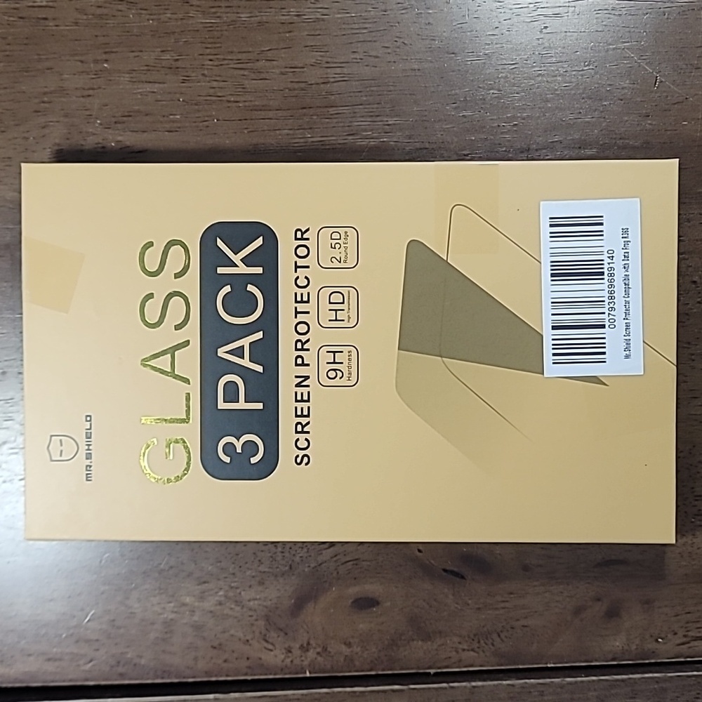 Mr. Shield Glass Screen Protector 3 Pack Data Frog R36S Brand New Sealed
